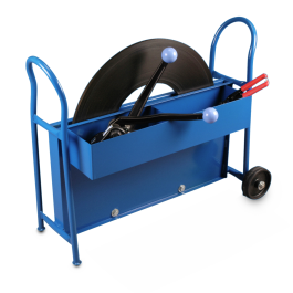 Abrollwagen fahrbar, Stahlbänder 12 - 19 mm